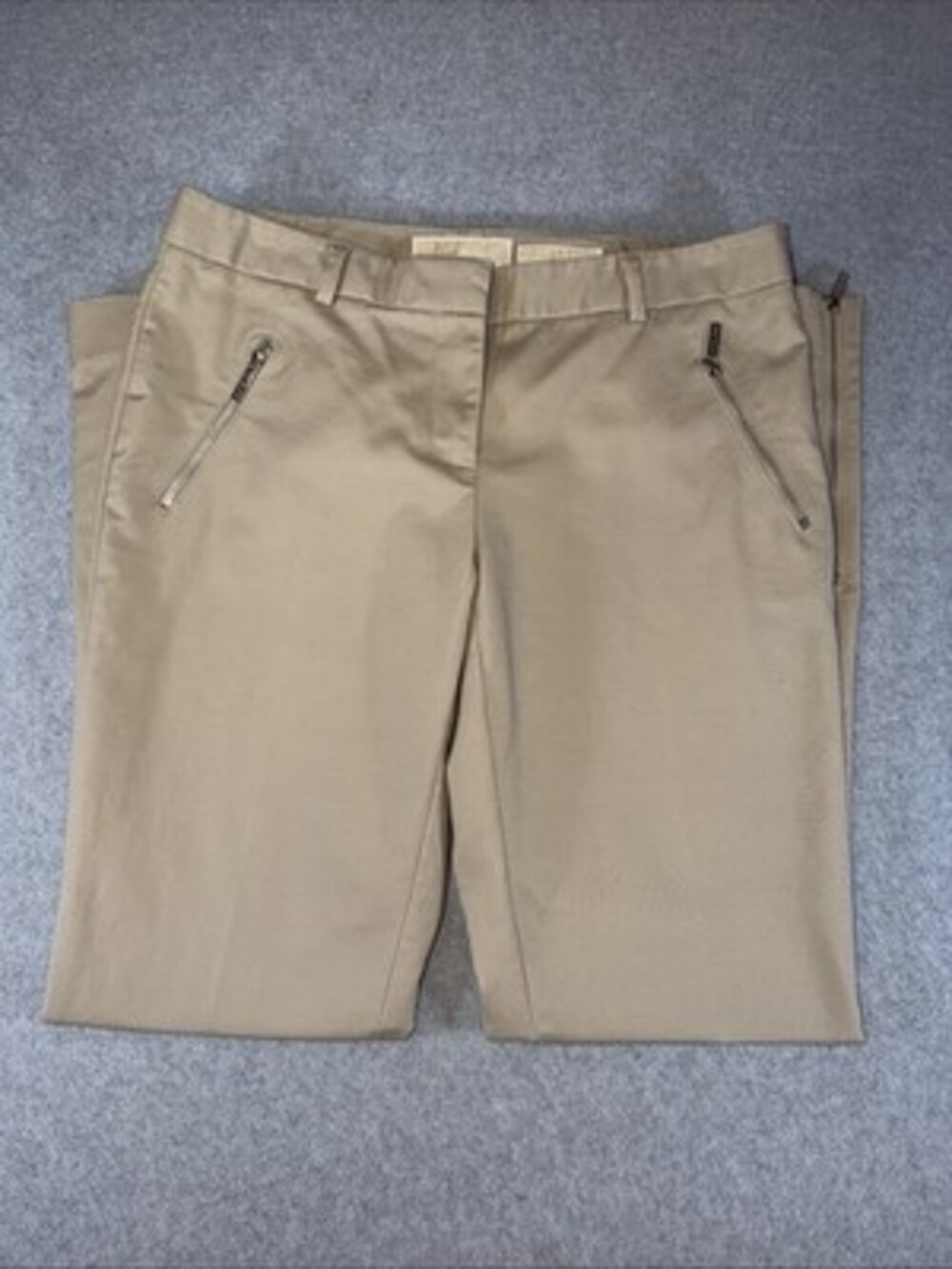 MICHAEL KORS Wellesley Ankle Low Rise Straight Leg Pants Women's Size 4P Office